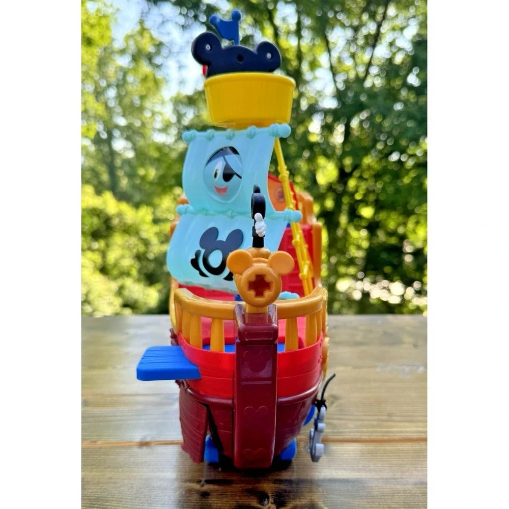 Disney Mickey Mouse Pirate Ship Playset Musical Lights Toddler Toy Boat
